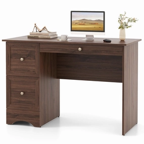 Giantex Computer Desk with 2 Drawers patio decor, garden accessories