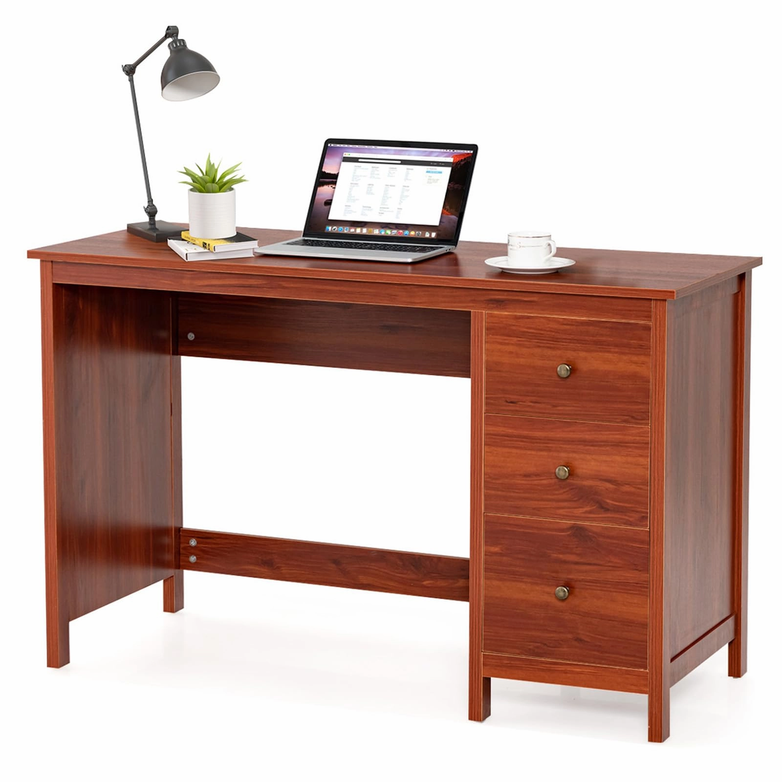 Giantex Computer Desk with 3 Storage Drawers