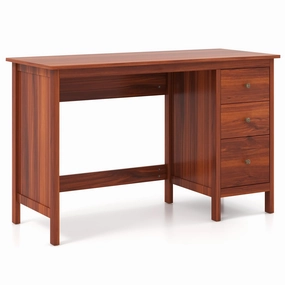 Giantex Computer Desk with 3 Storage Drawers patio decor, garden accessories
