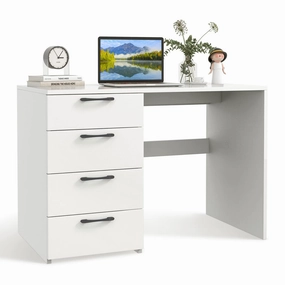 Giantex Computer Desk with 4 Large Drawers patio decor, garden accessories