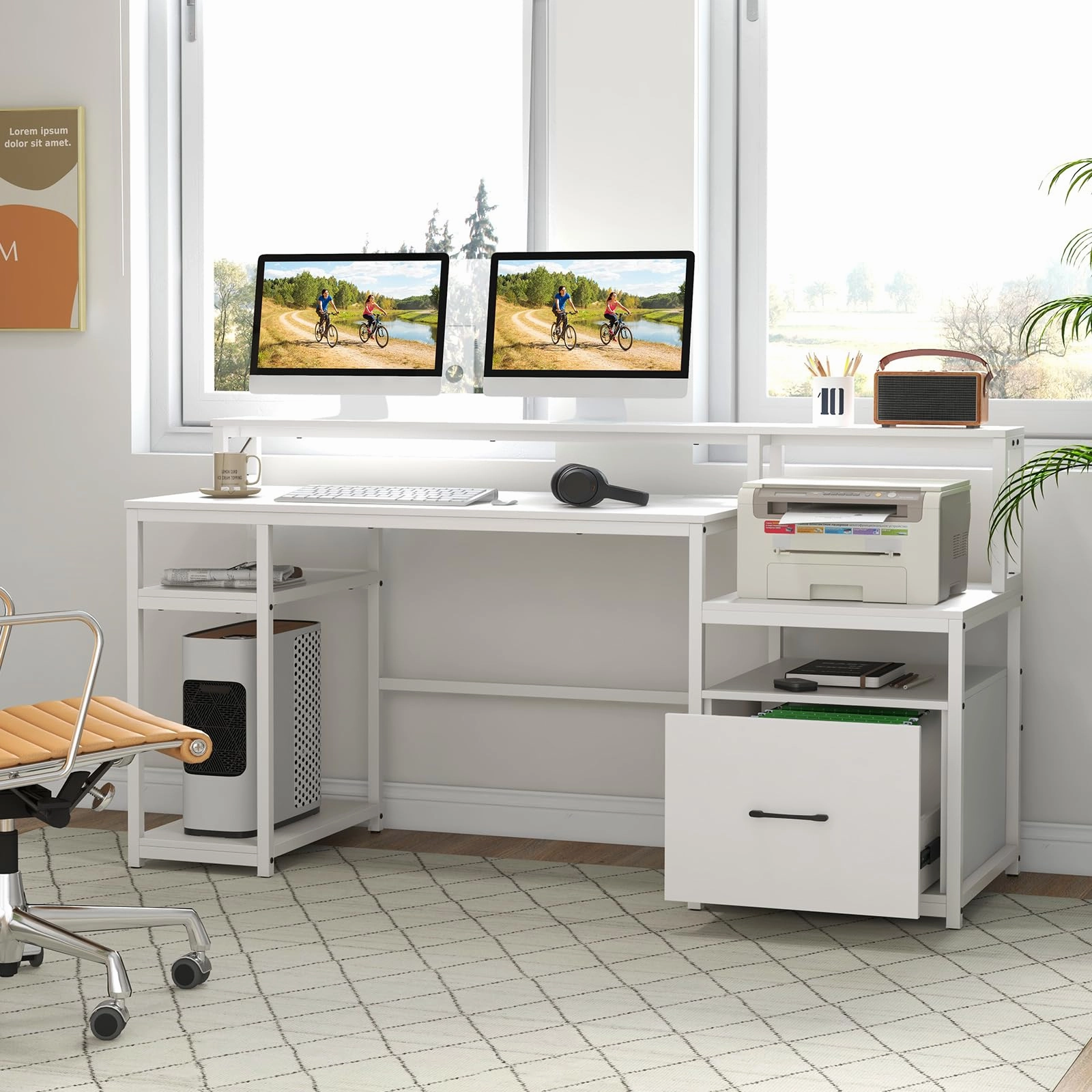 Giantex Computer Desk with Drawer