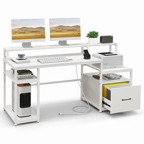 Giantex Computer Desk with Drawer patio decor, garden accessories