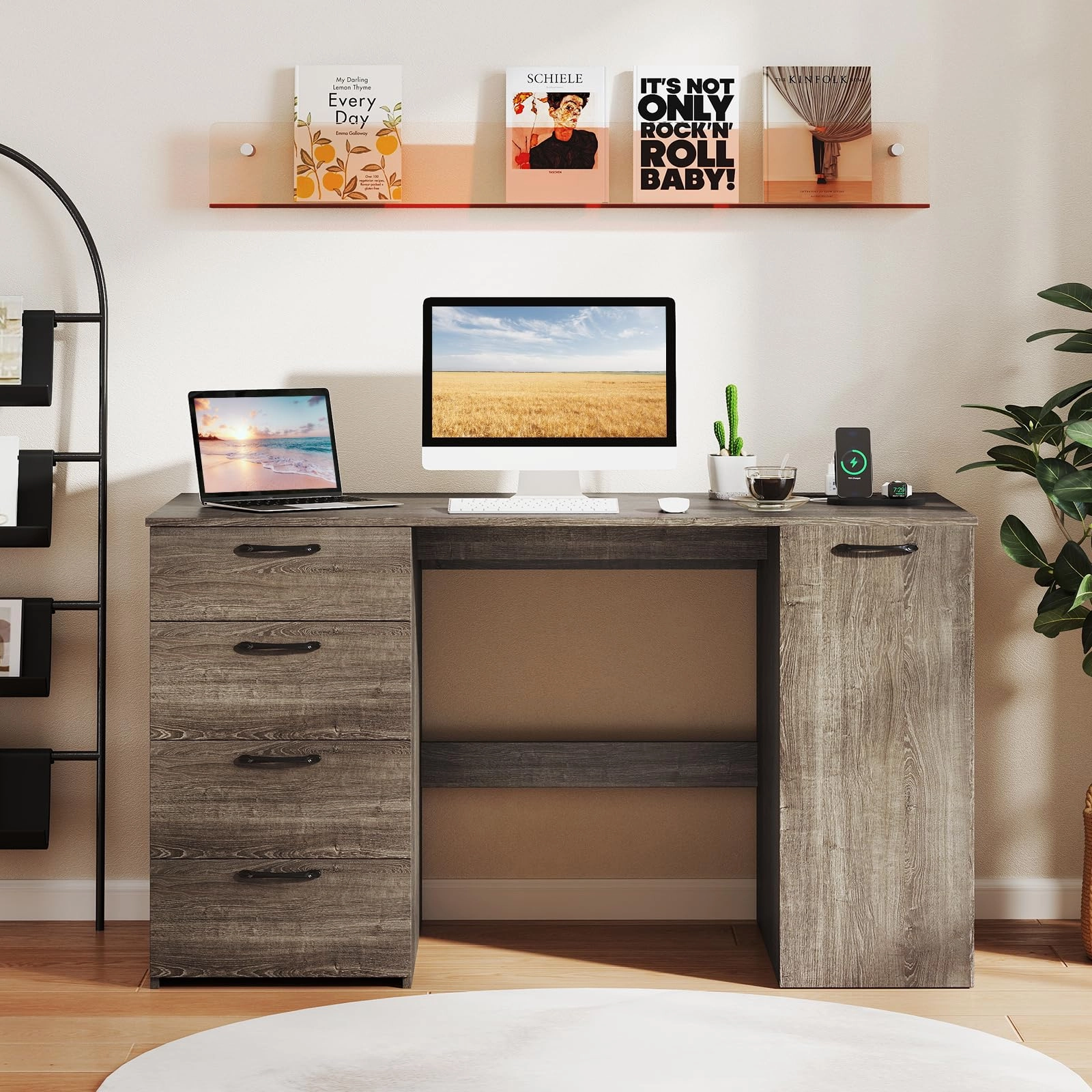Giantex Computer Desk with Drawers 53 Inch