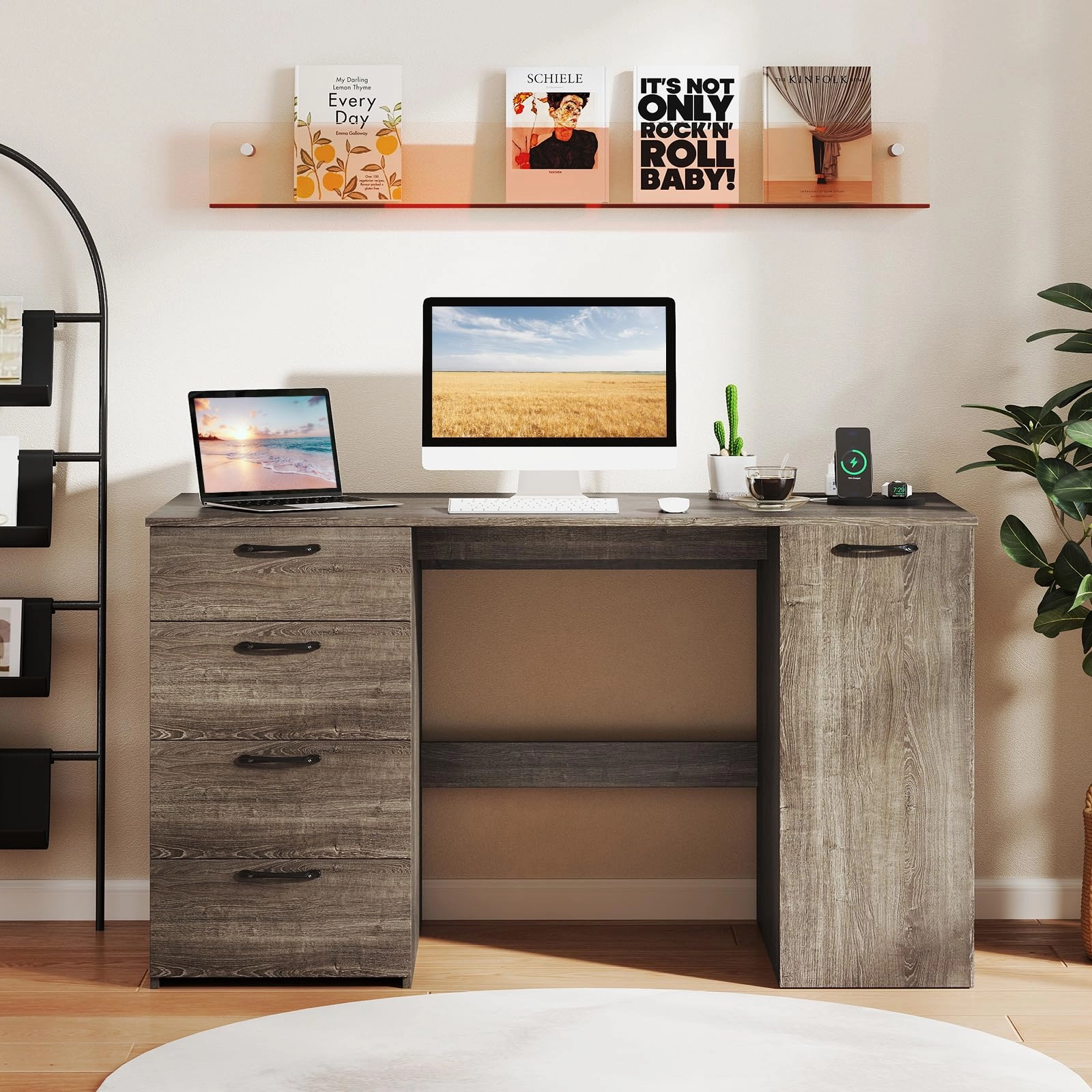 Giantex Computer Desk with Drawers 53 Inch