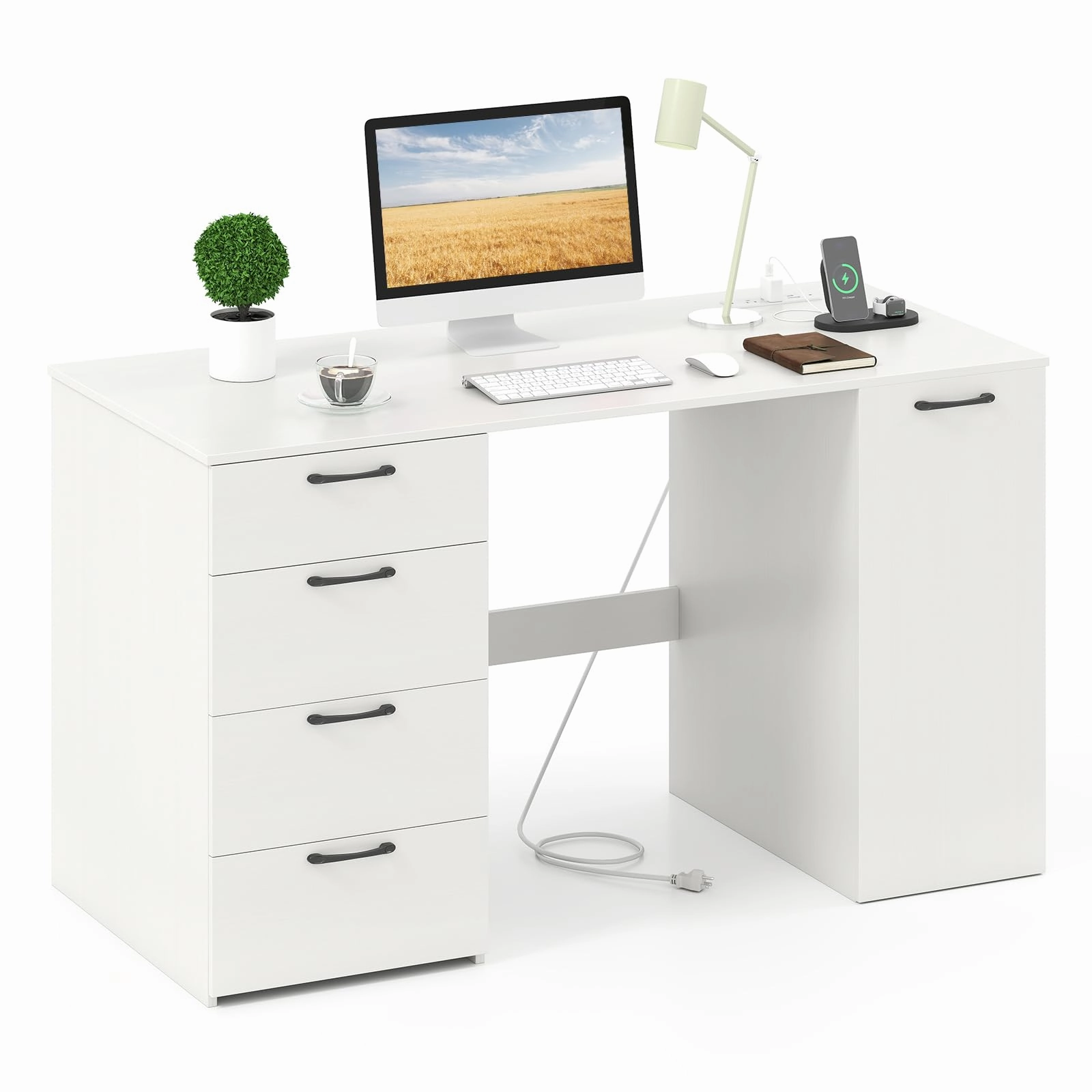 Giantex Computer Desk with Drawers 53 Inch