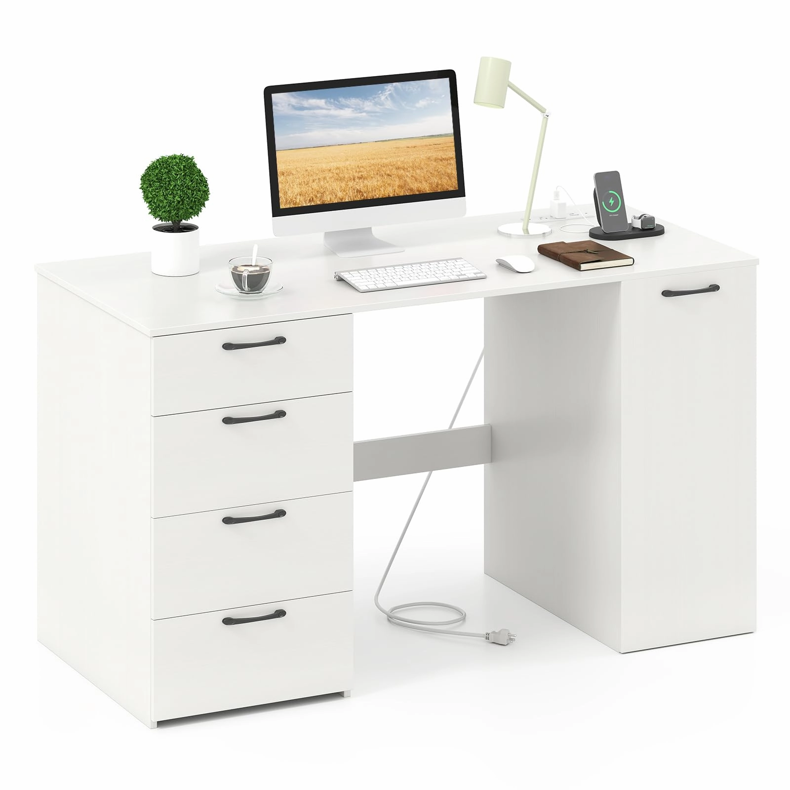 Giantex Computer Desk with Drawers 53 Inch