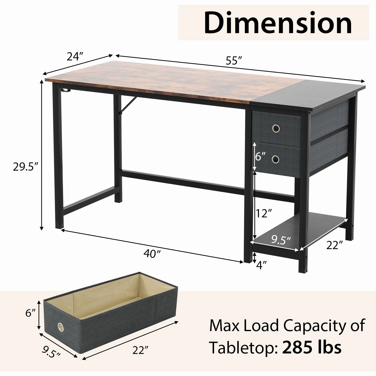 Giantex Computer Desk with Drawers