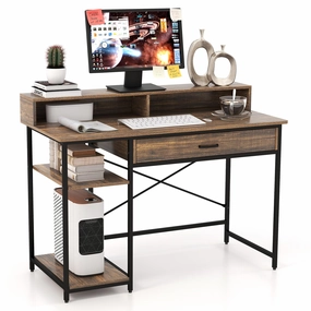 Giantex Computer Desk with Monitor Shelf patio decor, garden accessories
