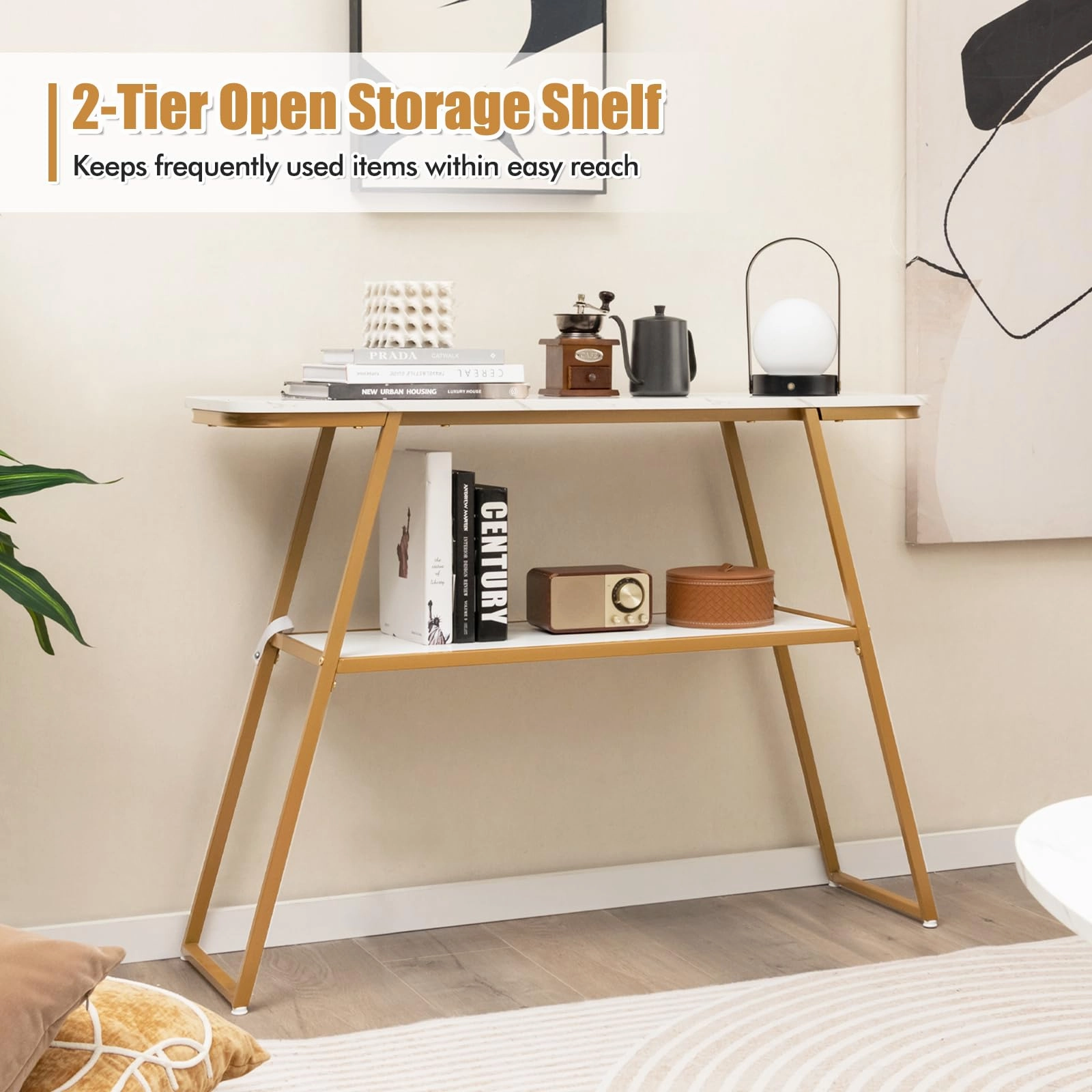 Giantex Console Table with Storage Shelf - 44 Entryway Table