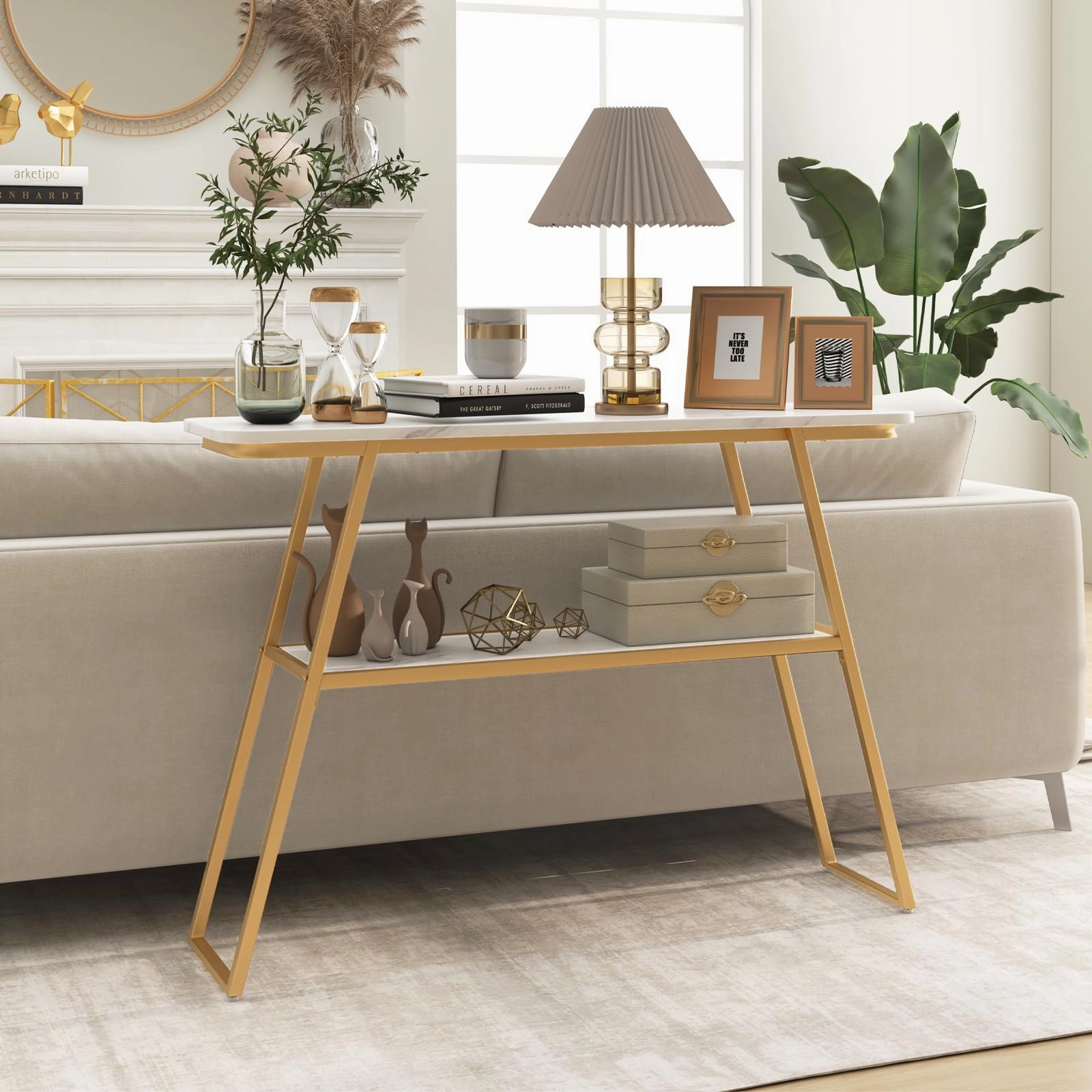Giantex Console Table with Storage Shelf - 44 Entryway Table