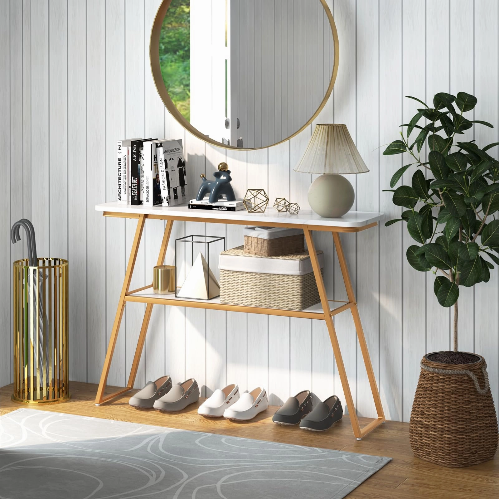 Giantex Console Table with Storage Shelf - 44 Entryway Table