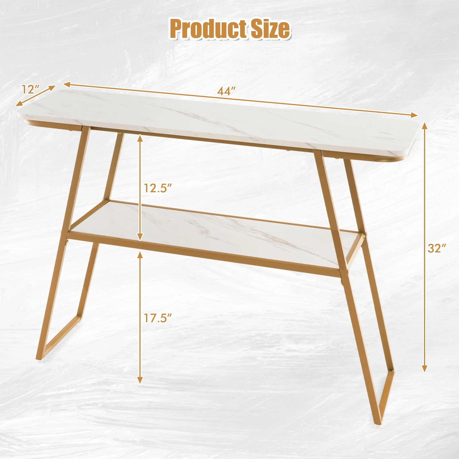 Giantex Console Table with Storage Shelf - 44 Entryway Table