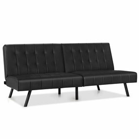 Giantex Convertible Sofa Bed, Futon Sleeper Couch sectional sofa, corner couch