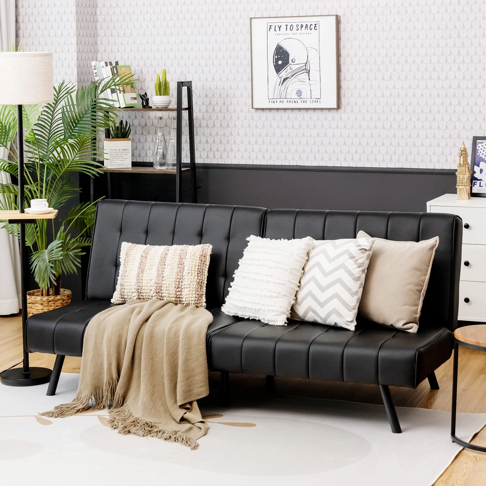 Giantex Convertible Sofa Bed, Futon Sleeper Couch