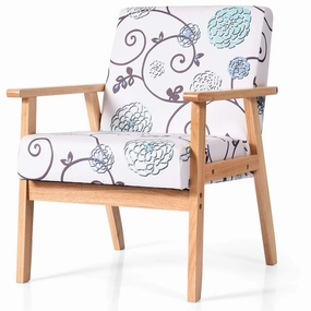 Giantex Decorative Retro Accent Chairs for Living Room sectional sofa, corner couch