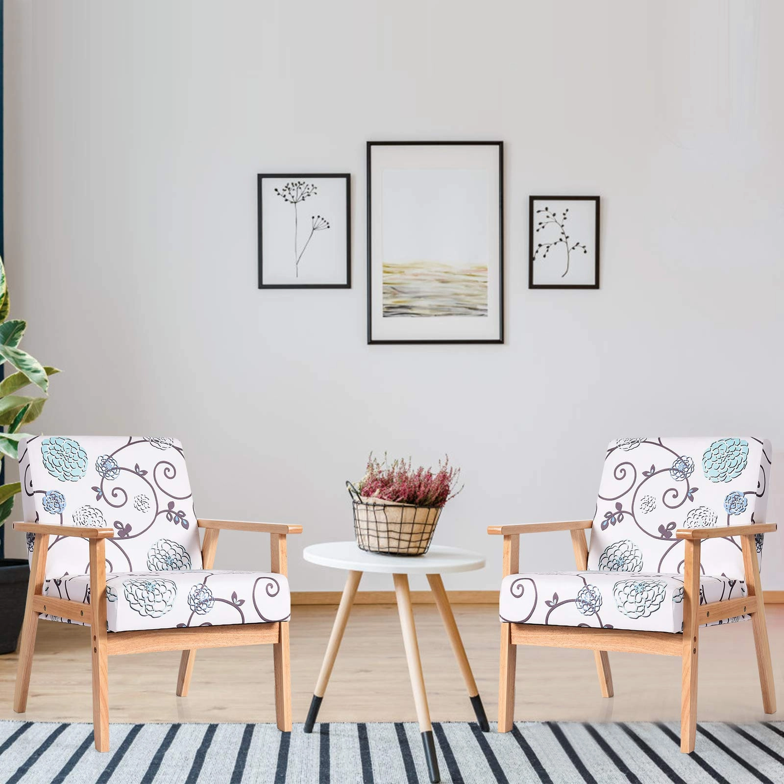 Giantex Decorative Retro Accent Chairs for Living Room