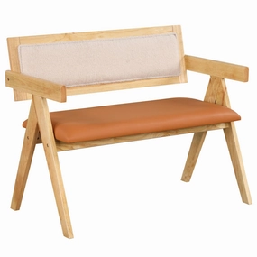 Giantex Dining Bench with Back, Accent Wooden Bench with Armrest kitchen towel, placemats