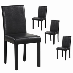 Giantex Dining Chairs Set of 4, Upholstered Kitchen Dinette Chairs w/Wood Frame kitchen towel, placemats