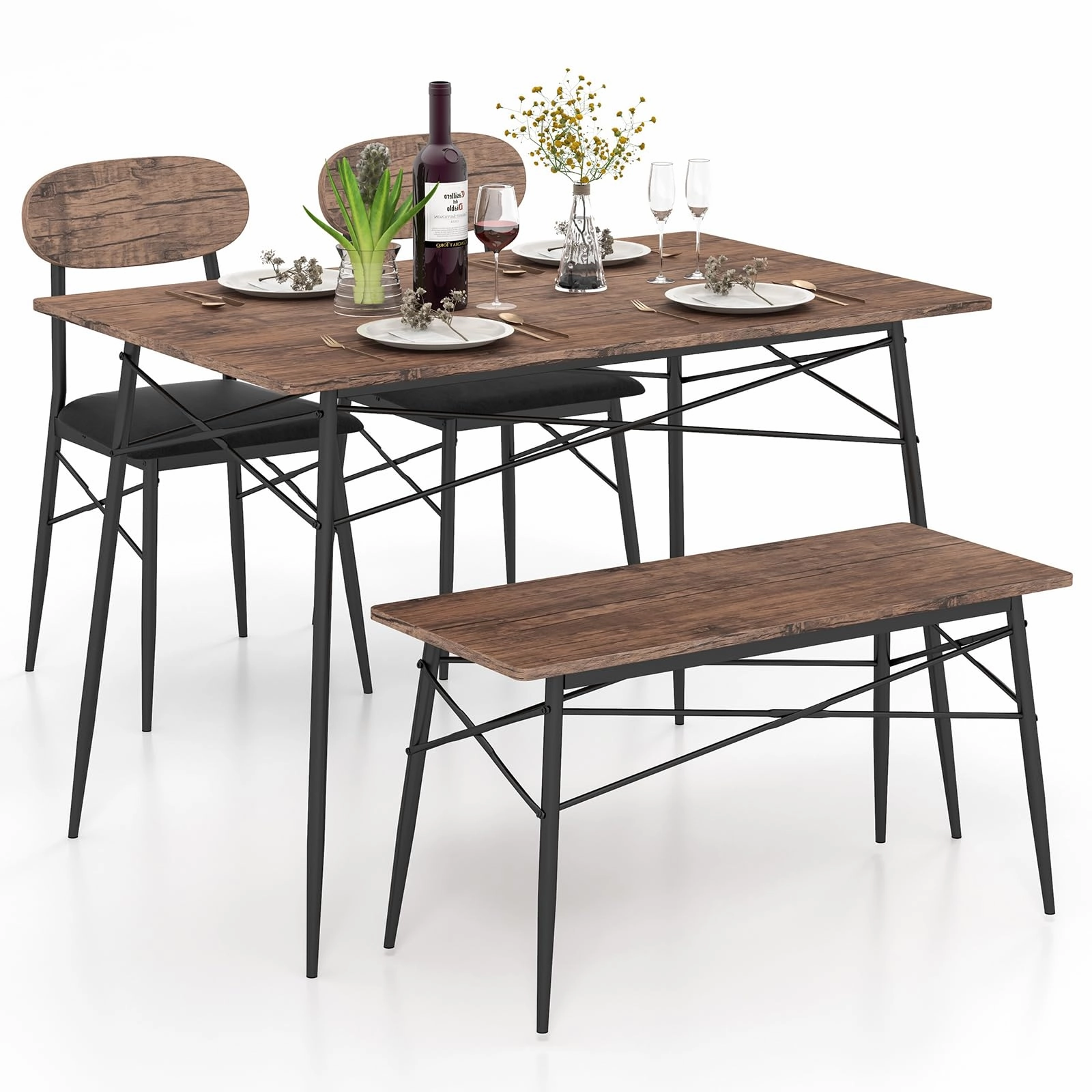 Giantex Dining Table Set for 4 kitchen towel, placemats