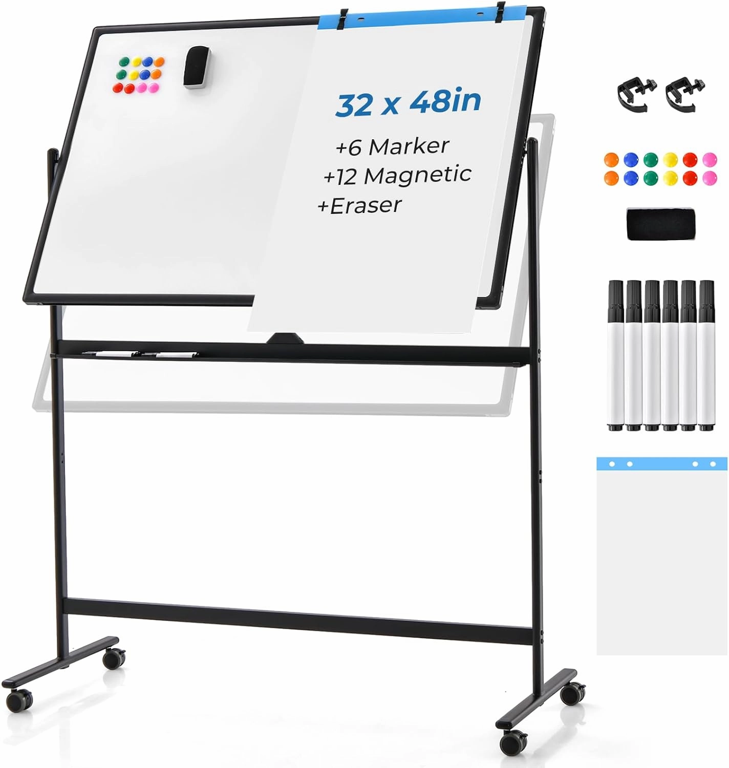 Giantex Double-Sided Magnetic Dry Erase Mobile Whiteboard