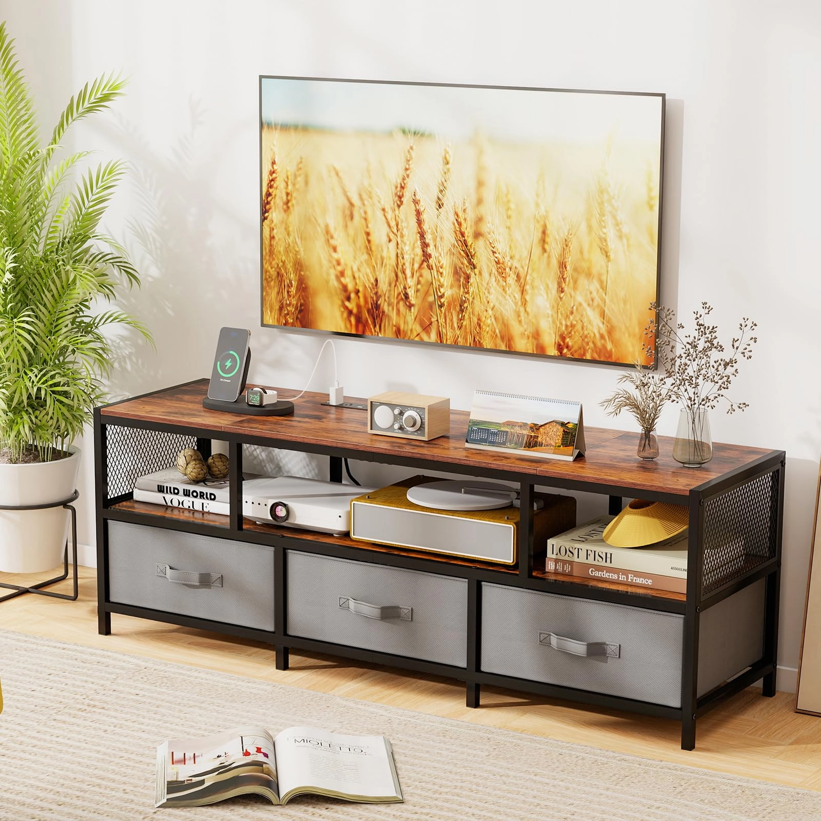 Giantex Dresser TV Stand for 65 Inch TV for Living Room Bedroom