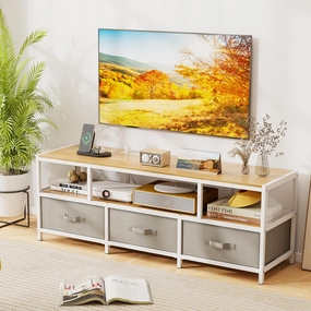 Giantex Dresser TV Stand for 65 Inch TV for Living Room Bedroom doormat, welcome mat