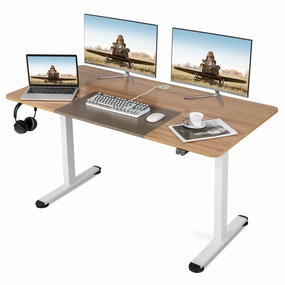 Giantex Electric Height Adjustable Standing Desk patio decor, garden accessories
