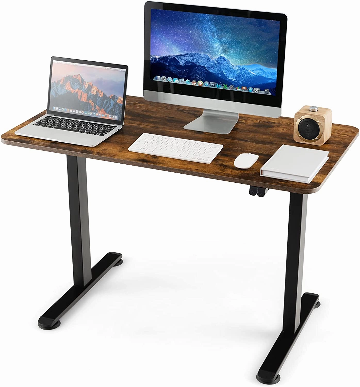 Giantex Electric Standing Desk 44 x 24 Inch, Height Adjustable Sit Stand Desk Desk