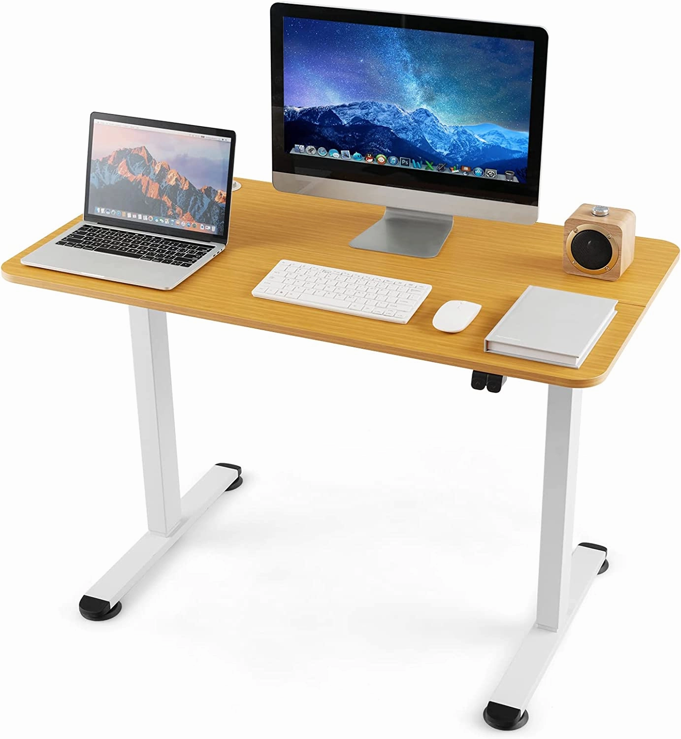 Giantex Electric Standing Desk 44 x 24 Inch, Height Adjustable Sit Stand Desk Desk