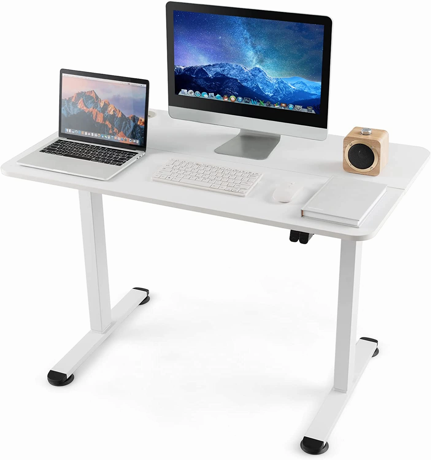 Giantex Electric Standing Desk 44 x 24 Inch, Height Adjustable Sit Stand Desk Desk