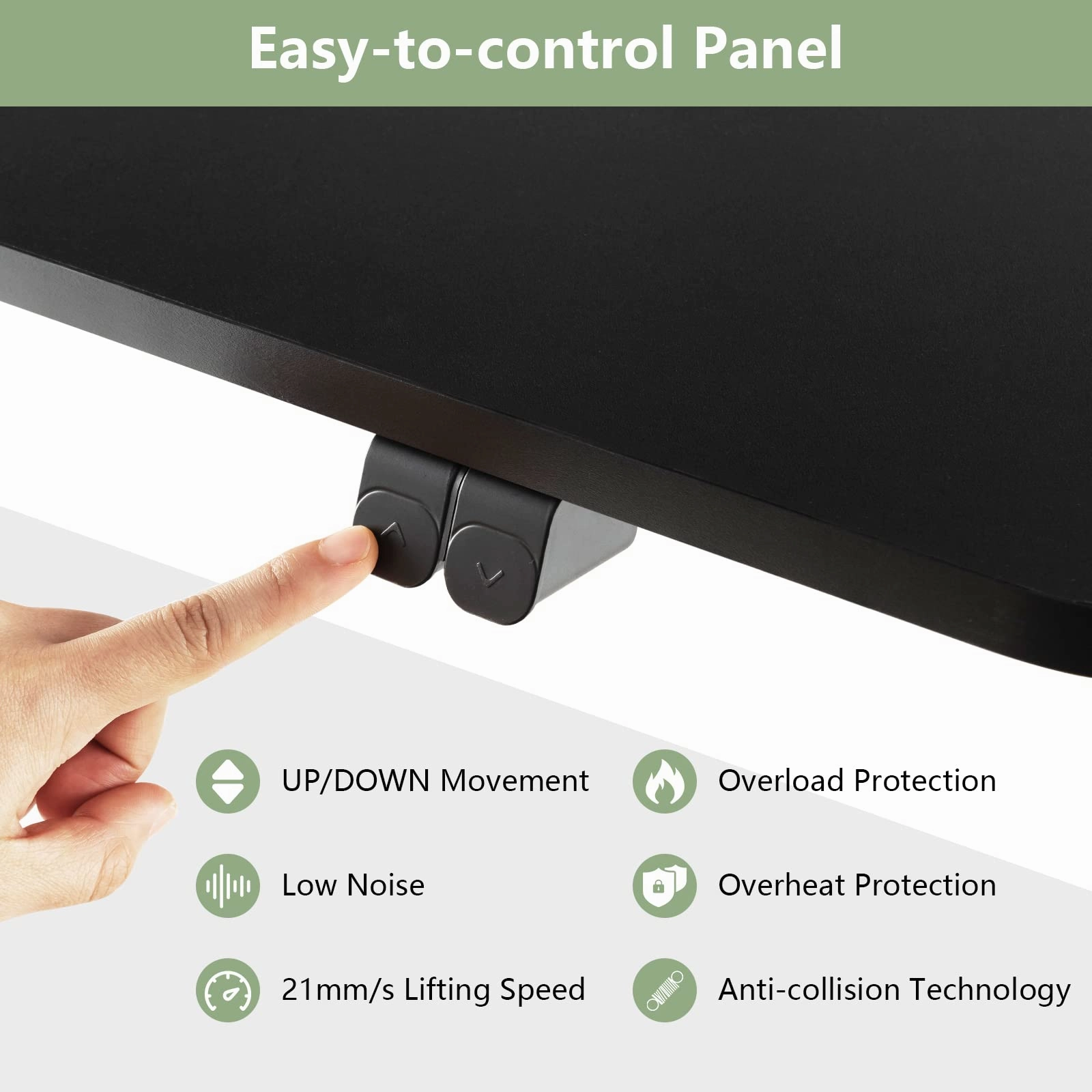 Giantex Electric Standing Desk 44 x 24 Inch, Height Adjustable Sit Stand Desk Desk