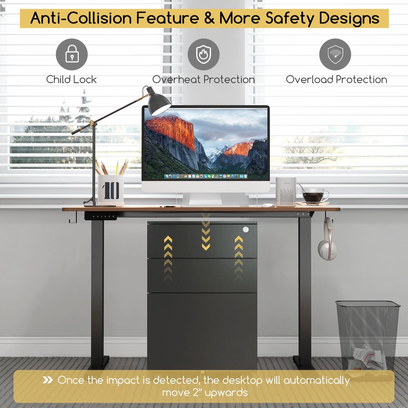 Giantex Electric Standing Desk, Height Adjustable Stand up Desk