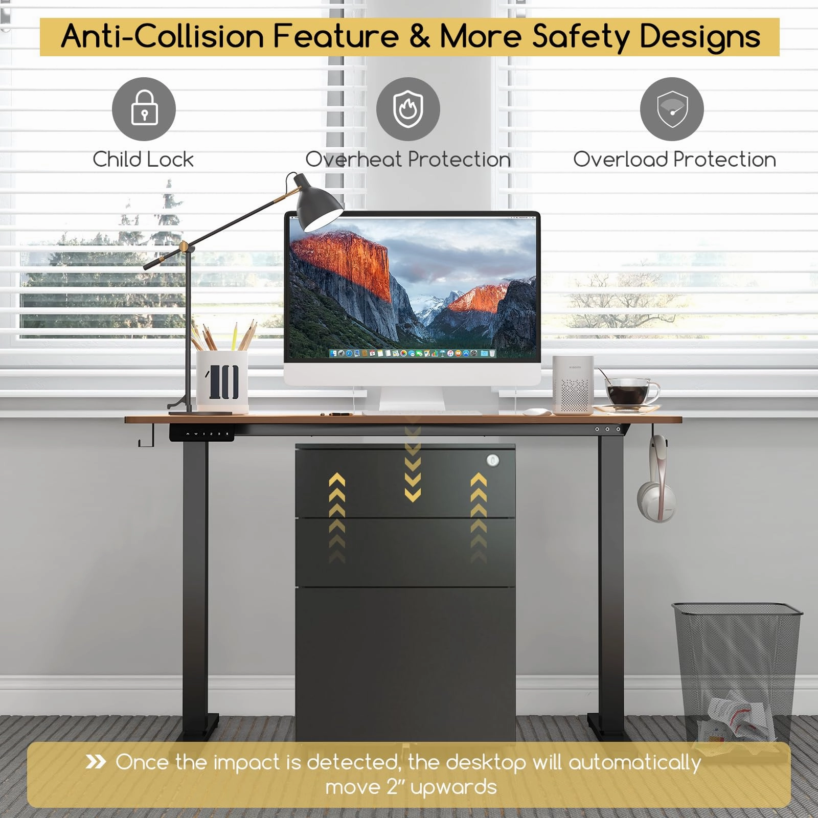 Giantex Electric Standing Desk, Height Adjustable Stand up Desk