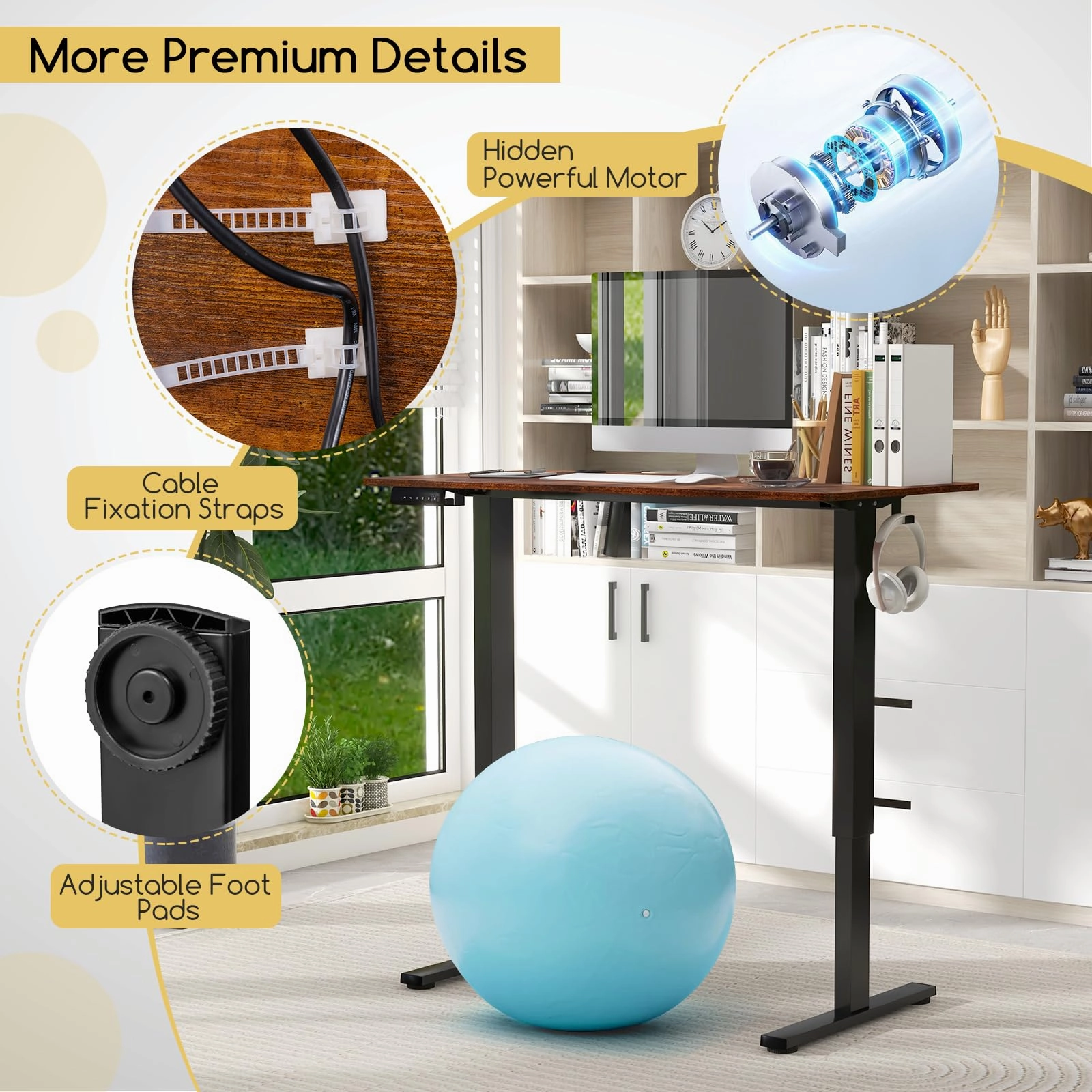 Giantex Electric Standing Desk, Height Adjustable Stand up Desk