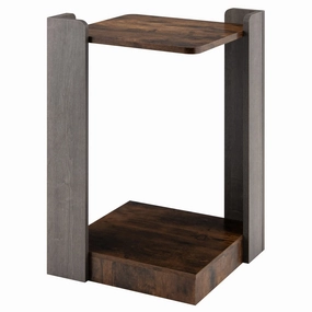 Giantex End Table, 2-Tier Side Table w/Open Storage Shelf entry bench, mudroom storage