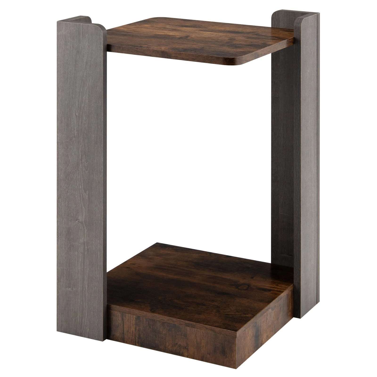 Giantex End Table, 2-Tier Side Table w/Open Storage Shelf entry bench, mudroom storage
