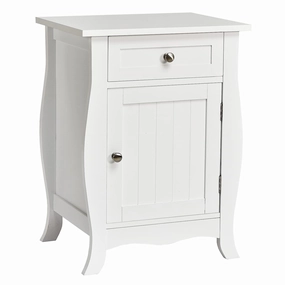 Giantex End Table Accent Storage Floor Cabinet, Wooden Nightstand with Drawer office chair, ergonomic chair