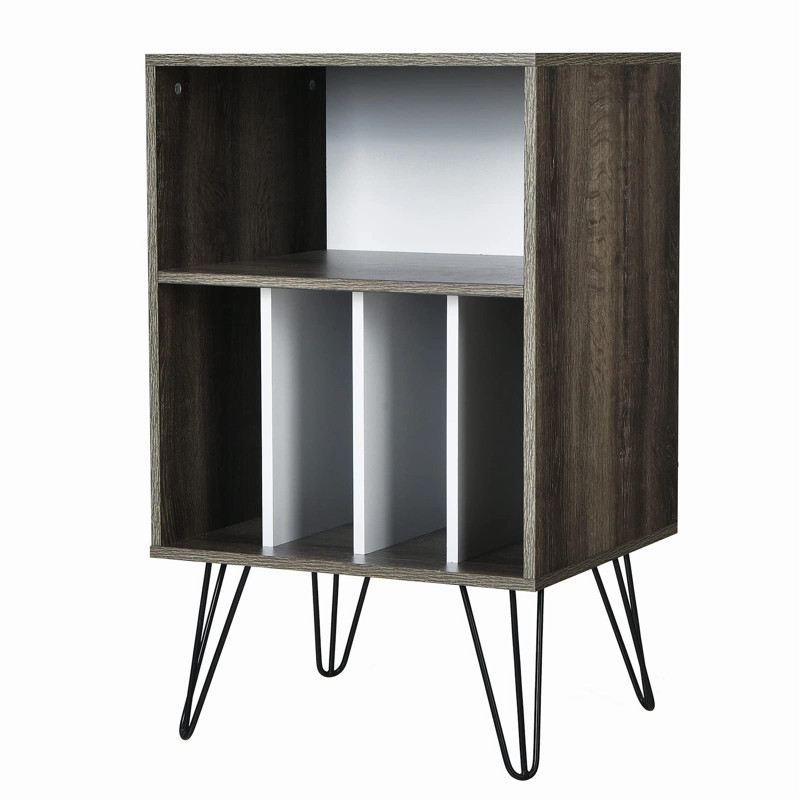 Giantex End Table Record Player Stand, Turntable Stand Record Storage Cabinet