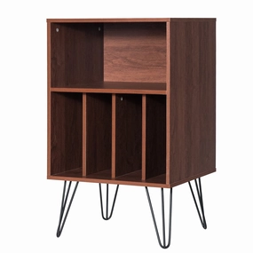 Giantex End Table Record Player Stand, Turntable Stand Record Storage Cabinet throw pillow, fuzzy blanket