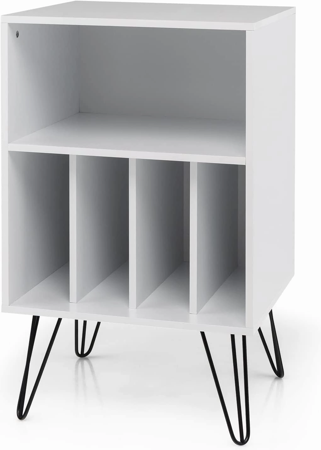 Giantex End Table Record Player Stand, Turntable Stand Record Storage Cabinet