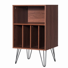 Giantex End Table Record Player Stand, Turntable Stand Record Storage Cabinet entry bench, mudroom storage