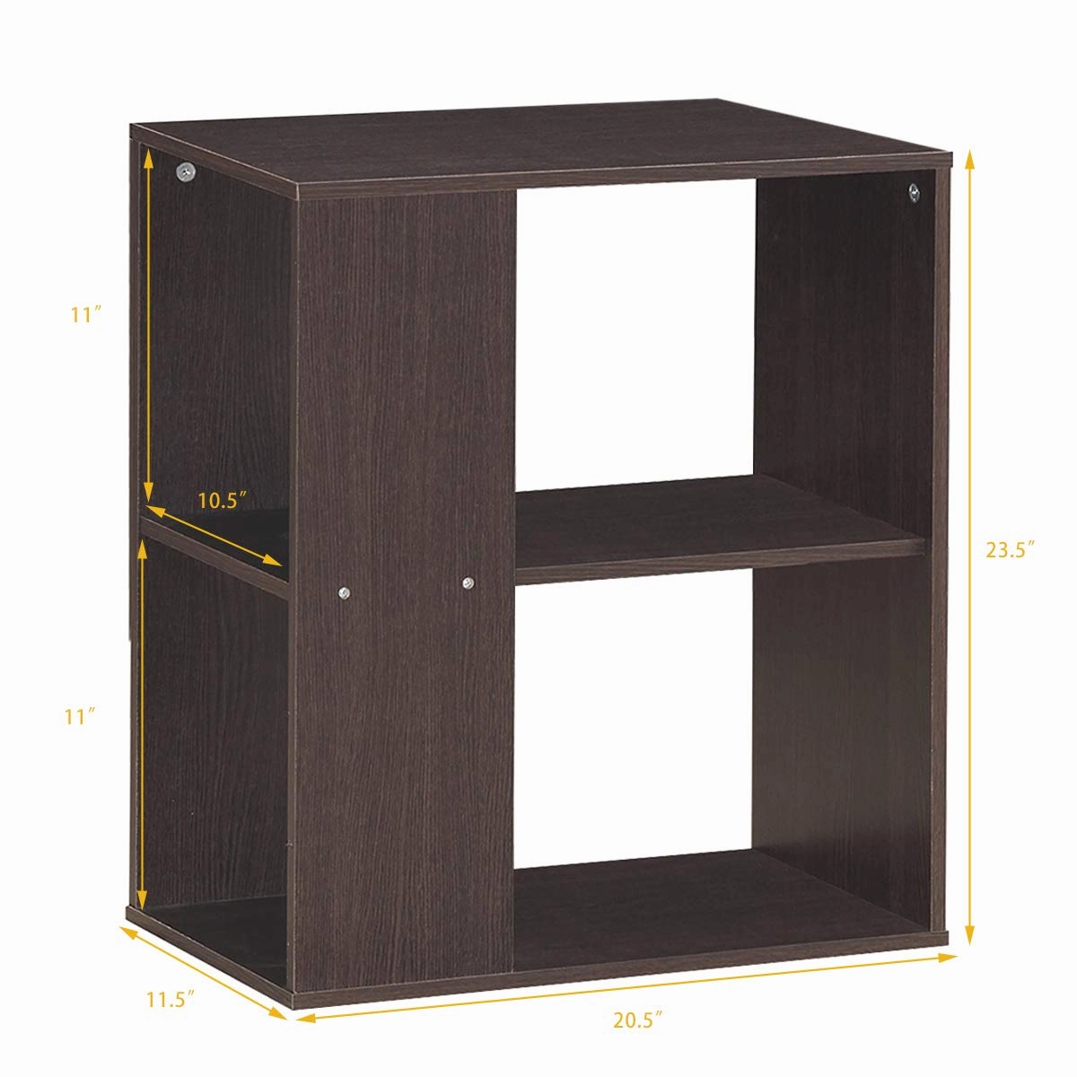 Giantex End Table with Shelves 3-Tier Open Storage