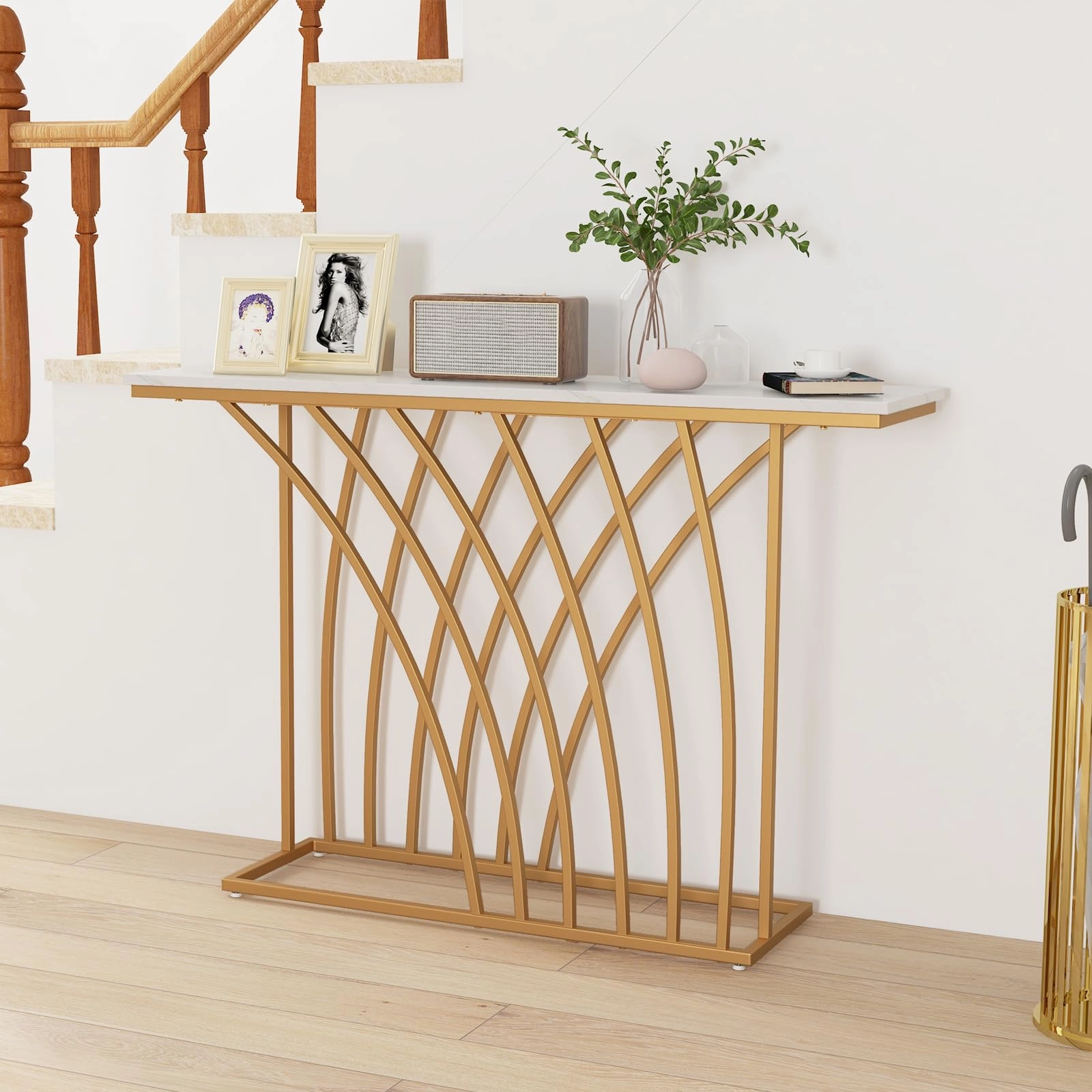 Giantex Entryway Table 48 Console Table - Accent Sofa Table