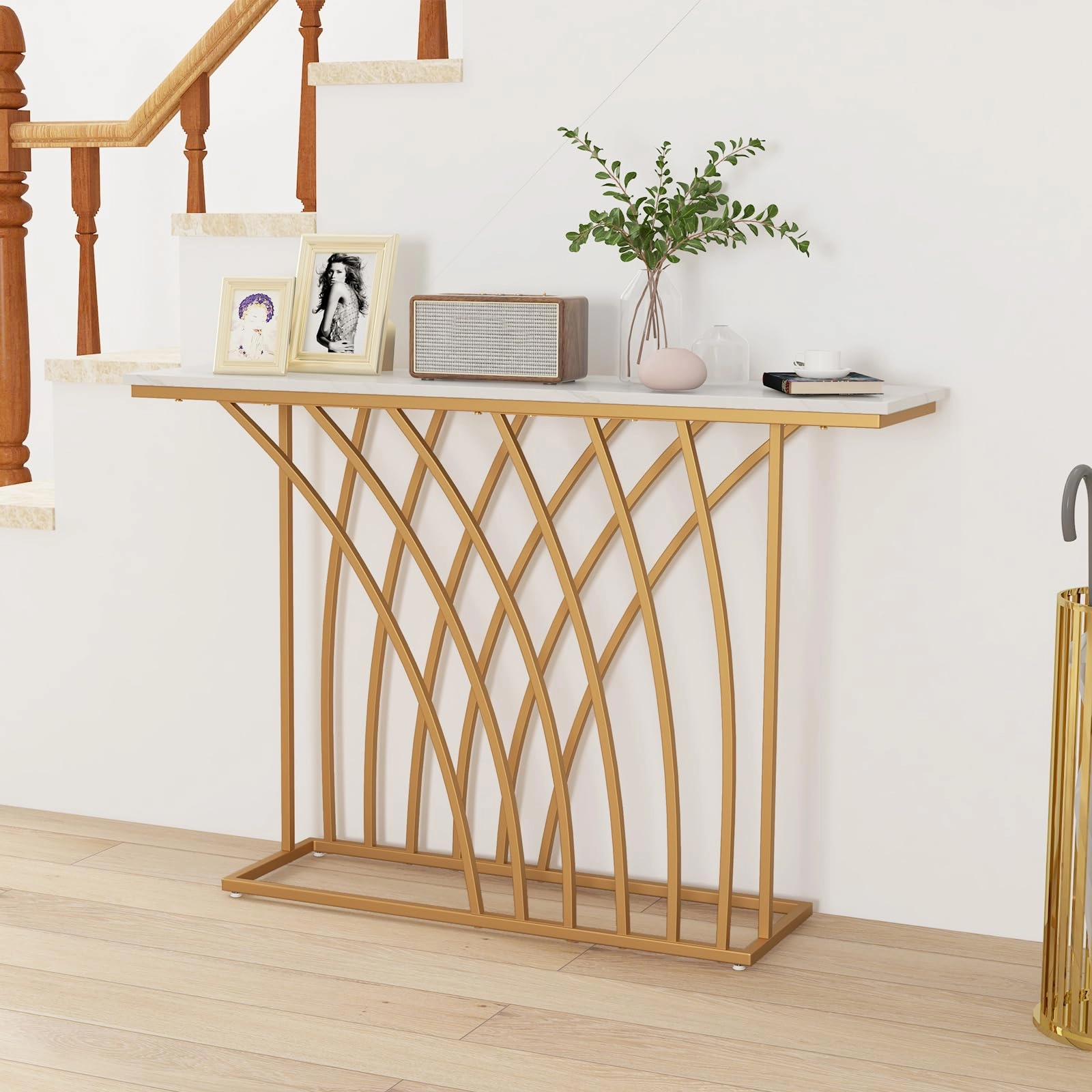 Giantex Entryway Table 48 Console Table - Accent Sofa Table