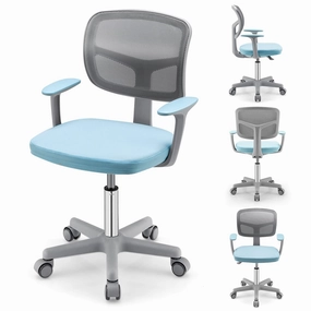 Giantex Ergonomic Home Office Chair, Mesh Low Back Desk Chair, Swivel Computer Chair with Y-Shaped Lumbar Support & Comfy Armrest outdoor dining set, patio table