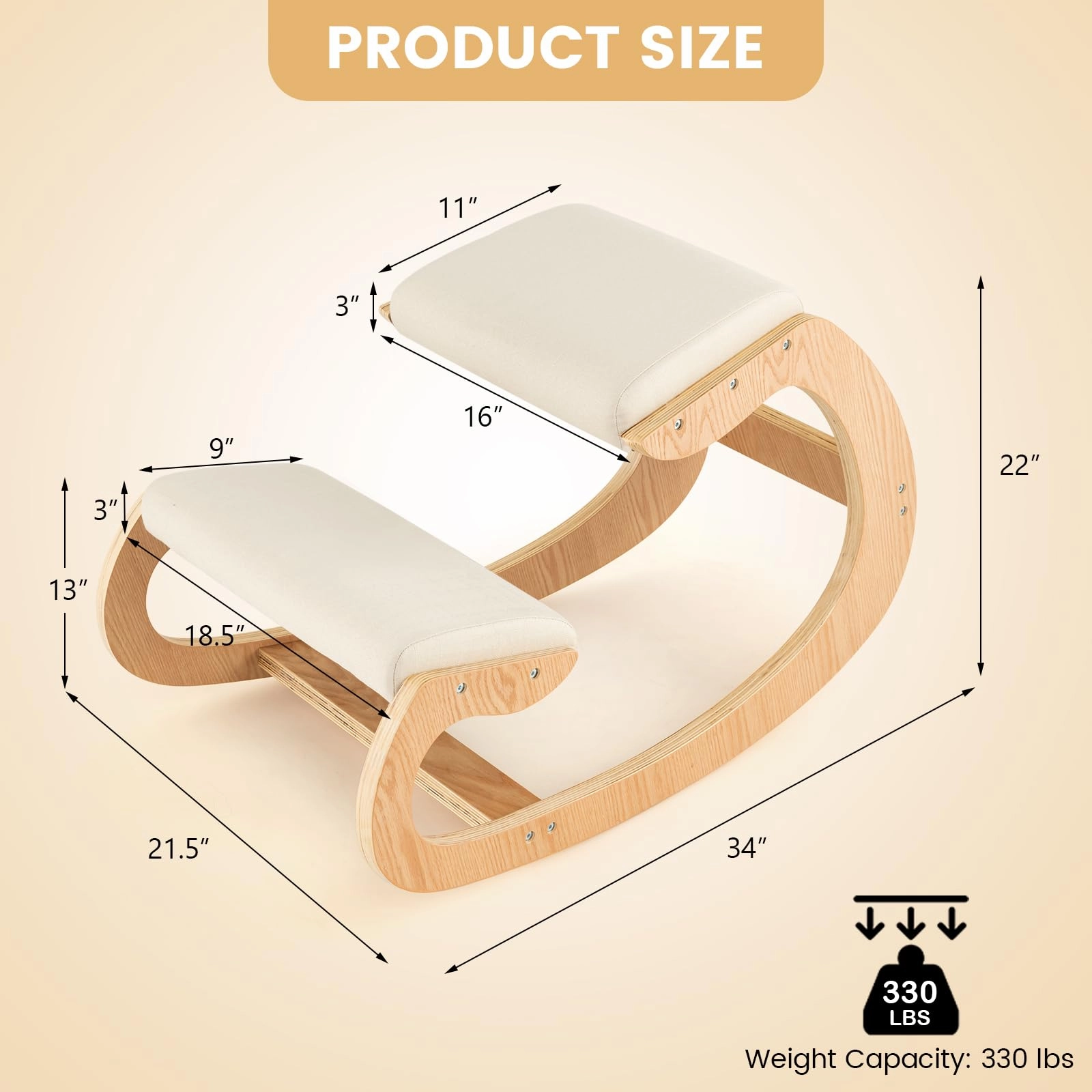 Giantex Ergonomic Kneeling Desk Chair
