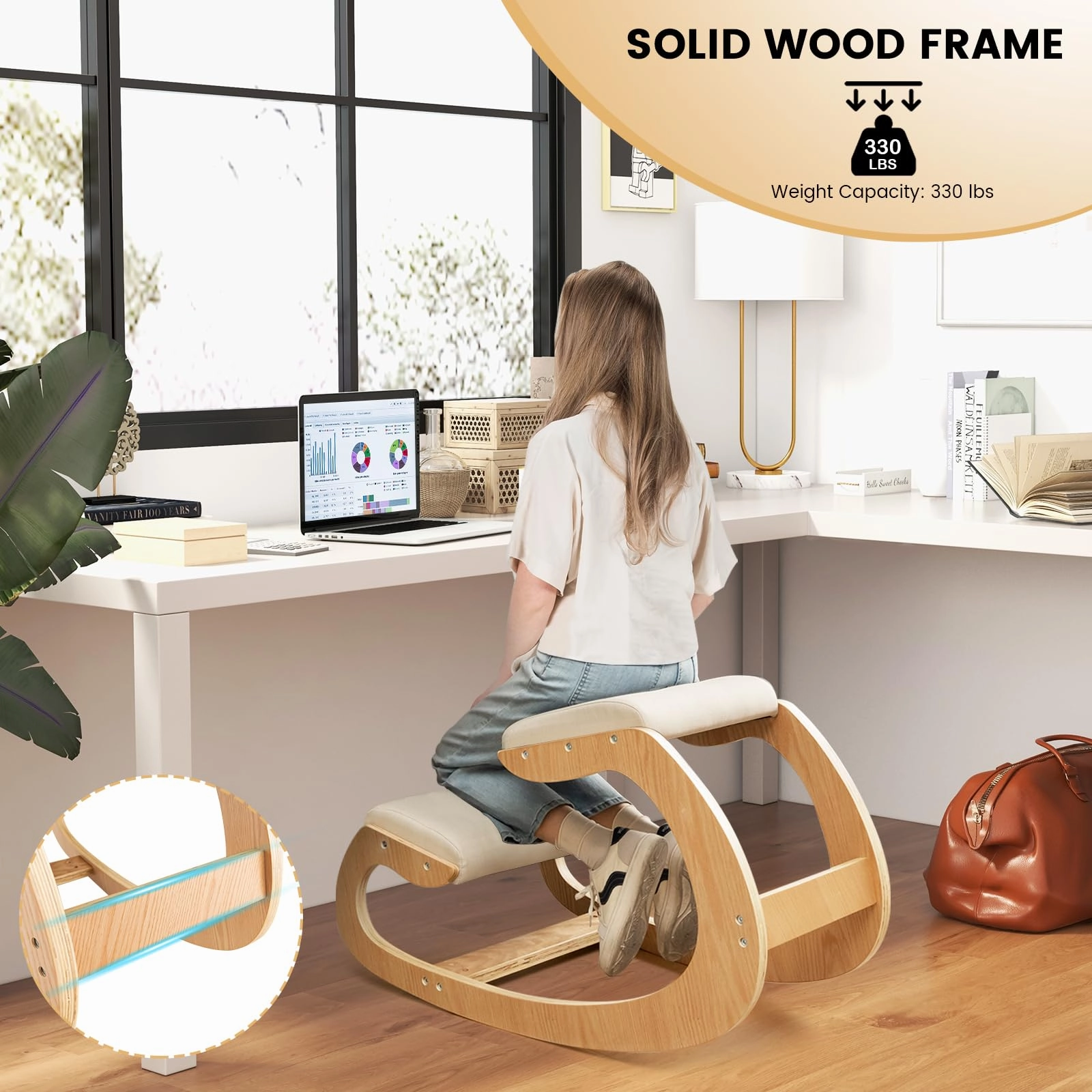 Giantex Ergonomic Kneeling Desk Chair