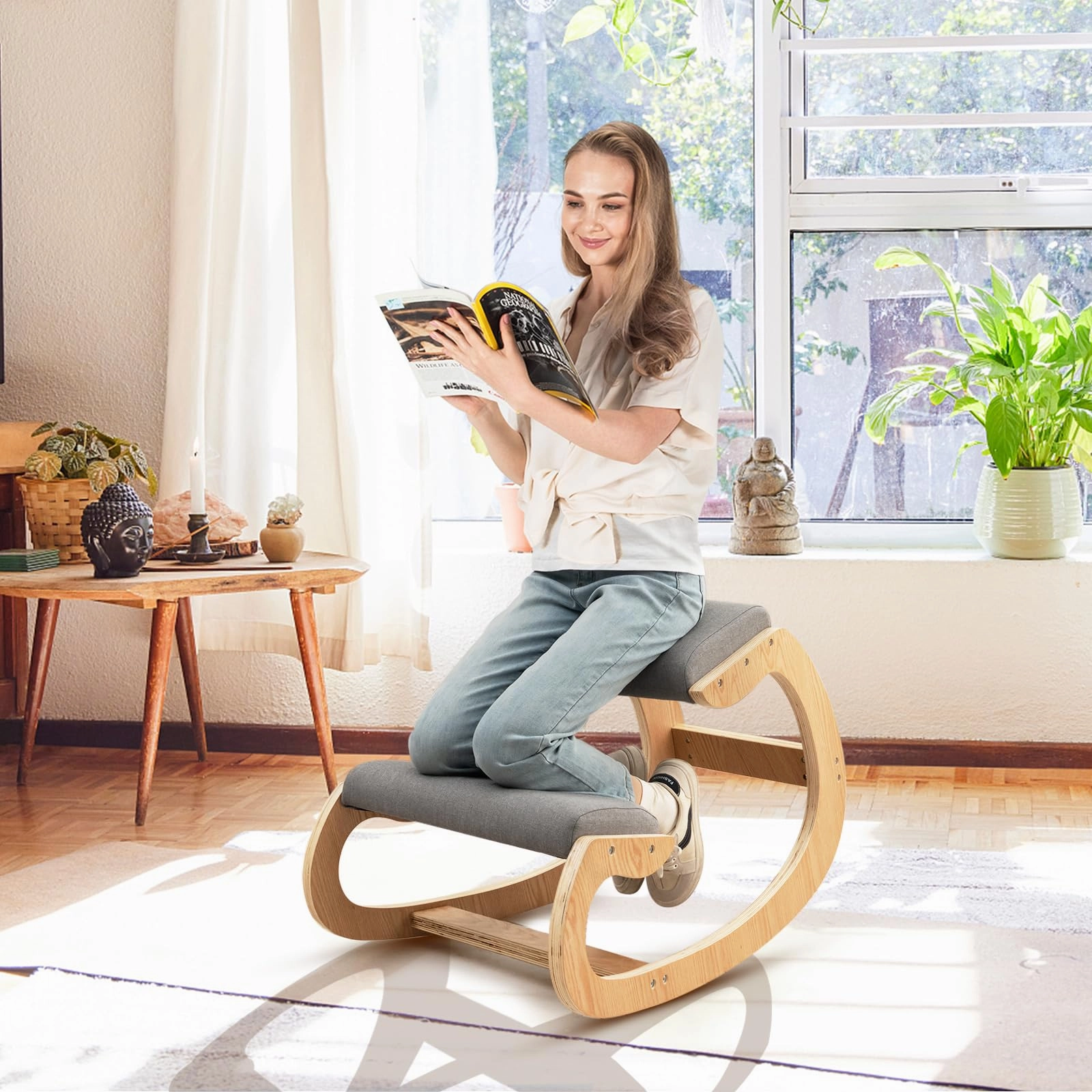 Giantex Ergonomic Kneeling Desk Chair
