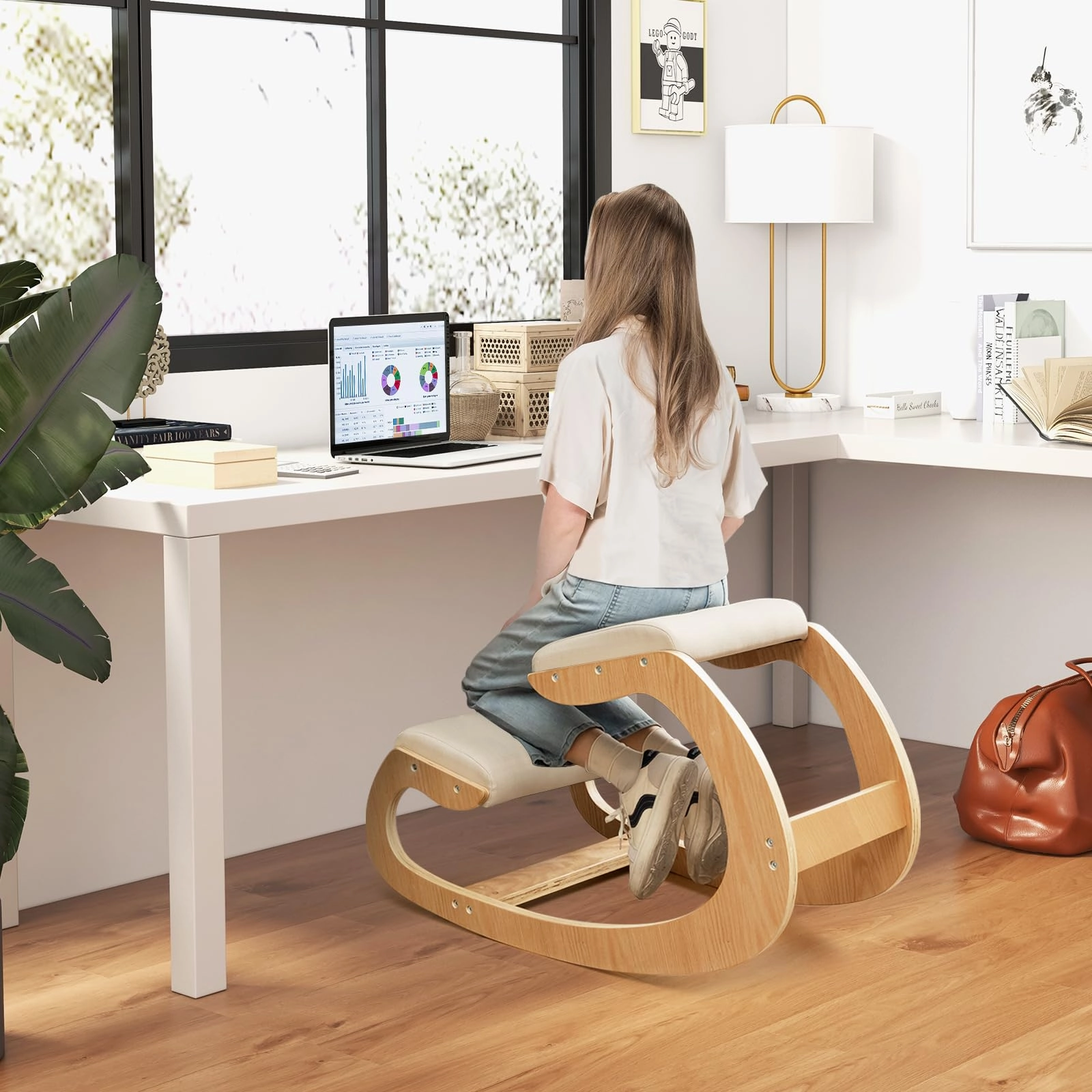 Giantex Ergonomic Kneeling Desk Chair