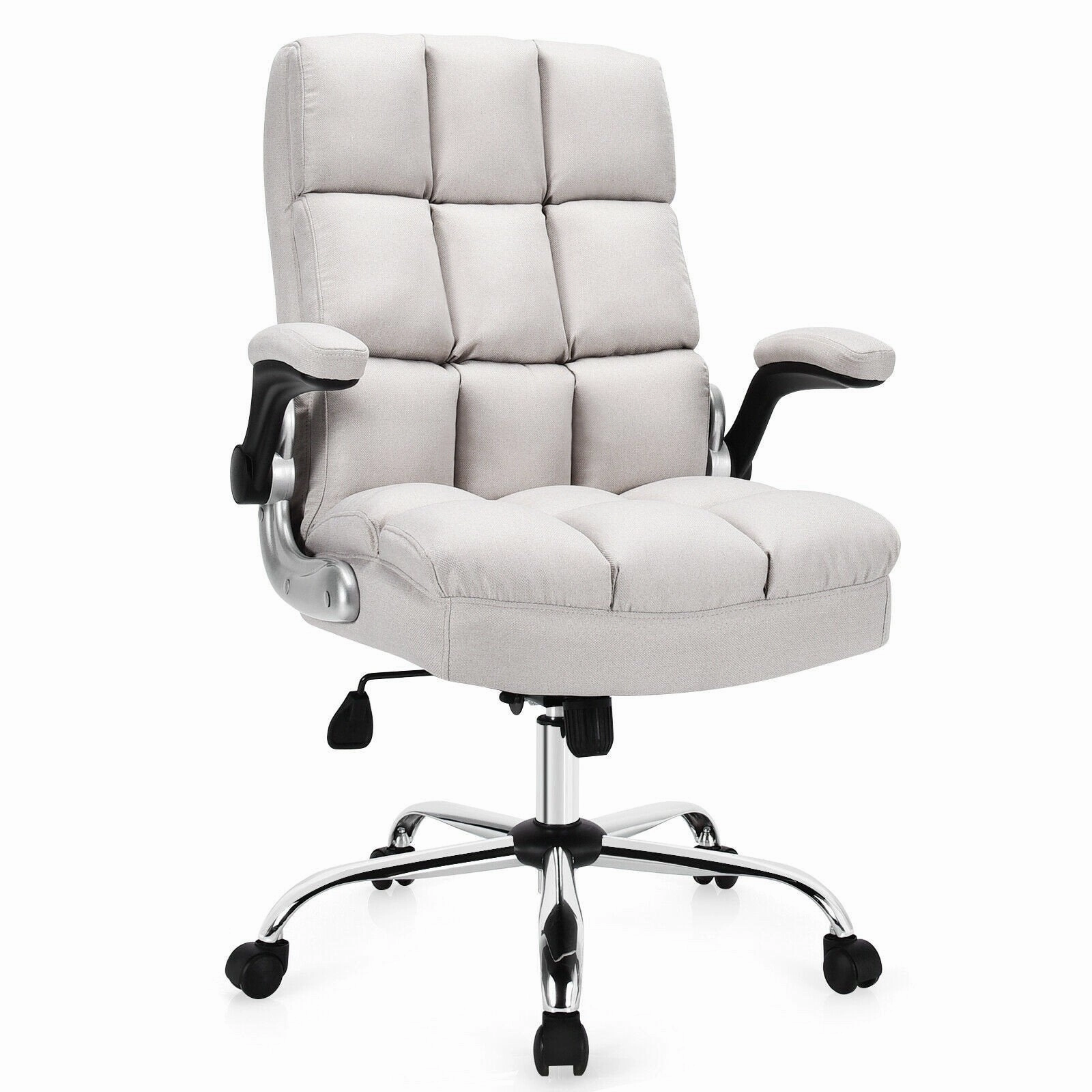 Giantex Executive Office Chair,Adjustable Tilt Angle and Flip-up